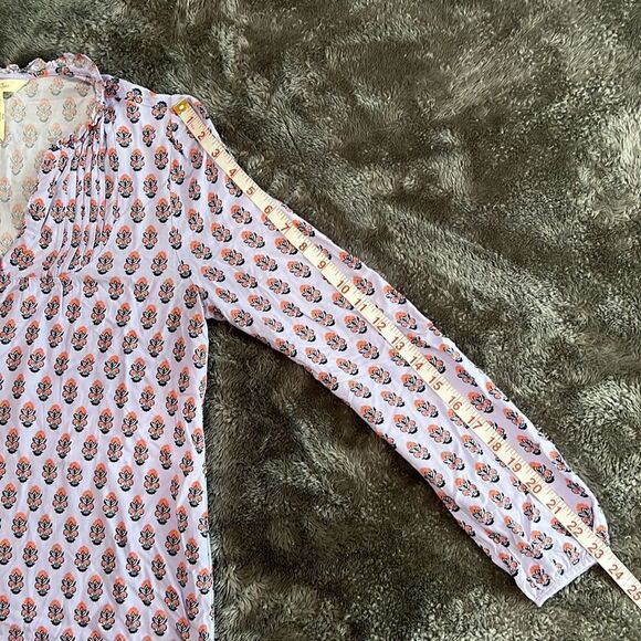 100. Matilda Jane Tunic Lavender Delicate Topiary Detail - Size Medium Blouse - Picture 10 of 10